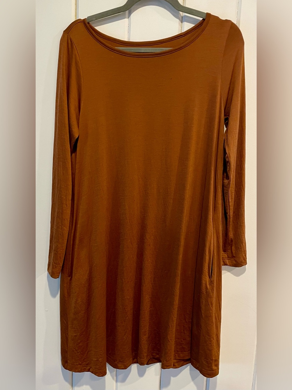 Wool& Rowena Swing dress, women’s  Medium in Rust.